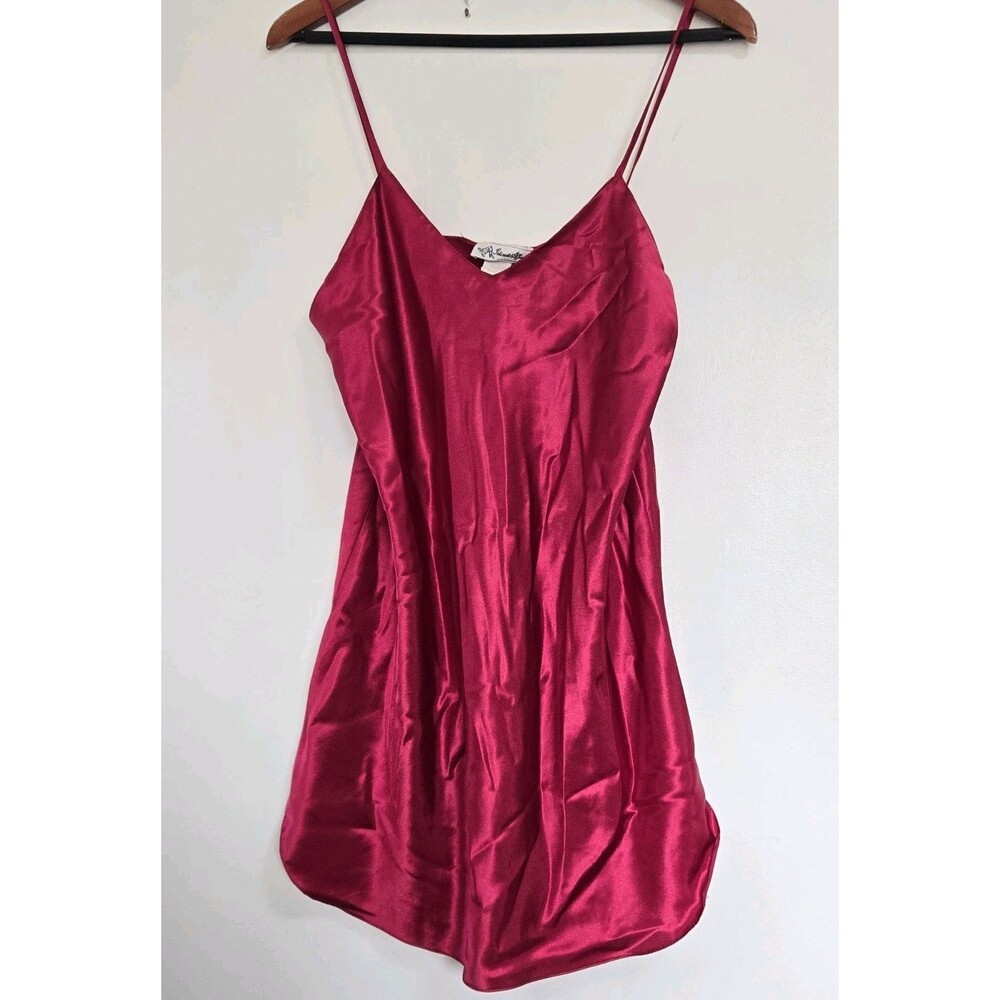 VTG Intimate Affair Slip Dress Womens M Elegant Sexy Satin Romantic Lingerie